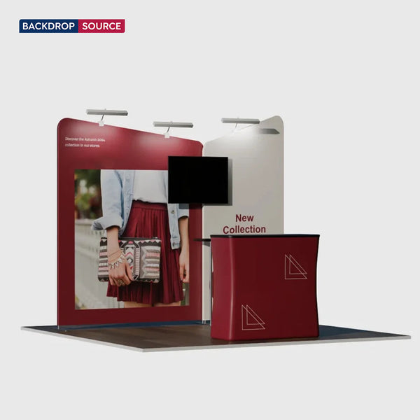 Inclined Exhibition Kit for 10ft Wide Booths