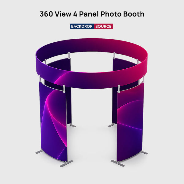 360 View 4 Panel Photo Booth Enclosure