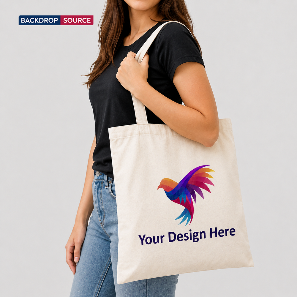 White Canvas Cotton Tote Bag