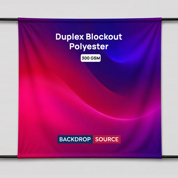 Duplex Blockout Polyester Backdrop (300 GSM)