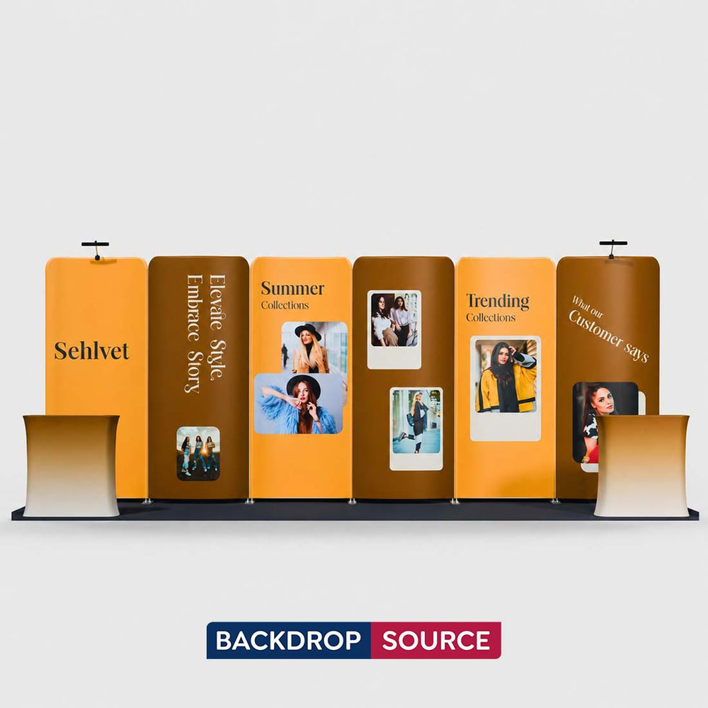 Portable Exhibit Display 10ft x 20ft - Model 17