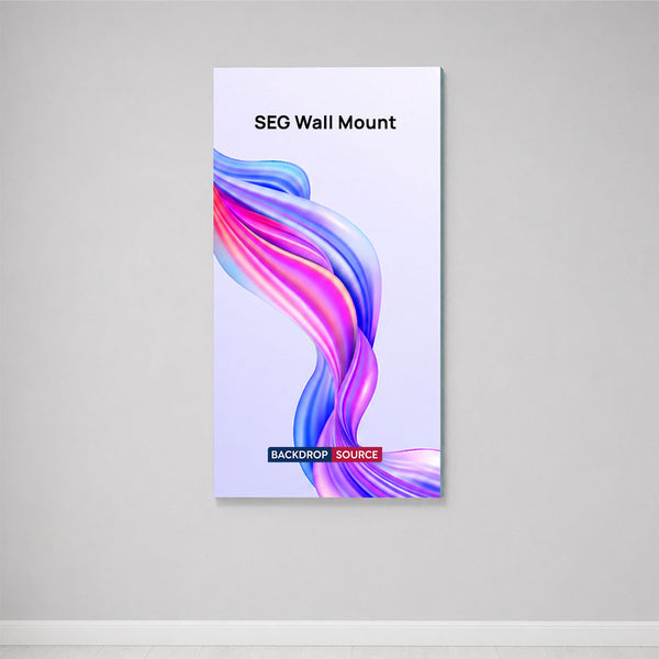 Wall-Mounted SEG Fabric display - 4" Depth
