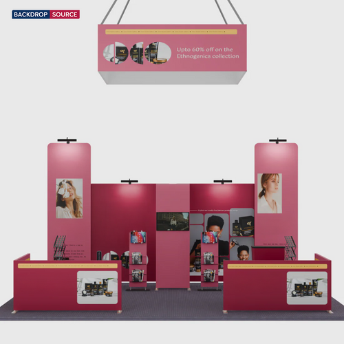 Kits de stand modulares de 20 pies x 20 pies - Modelo 07