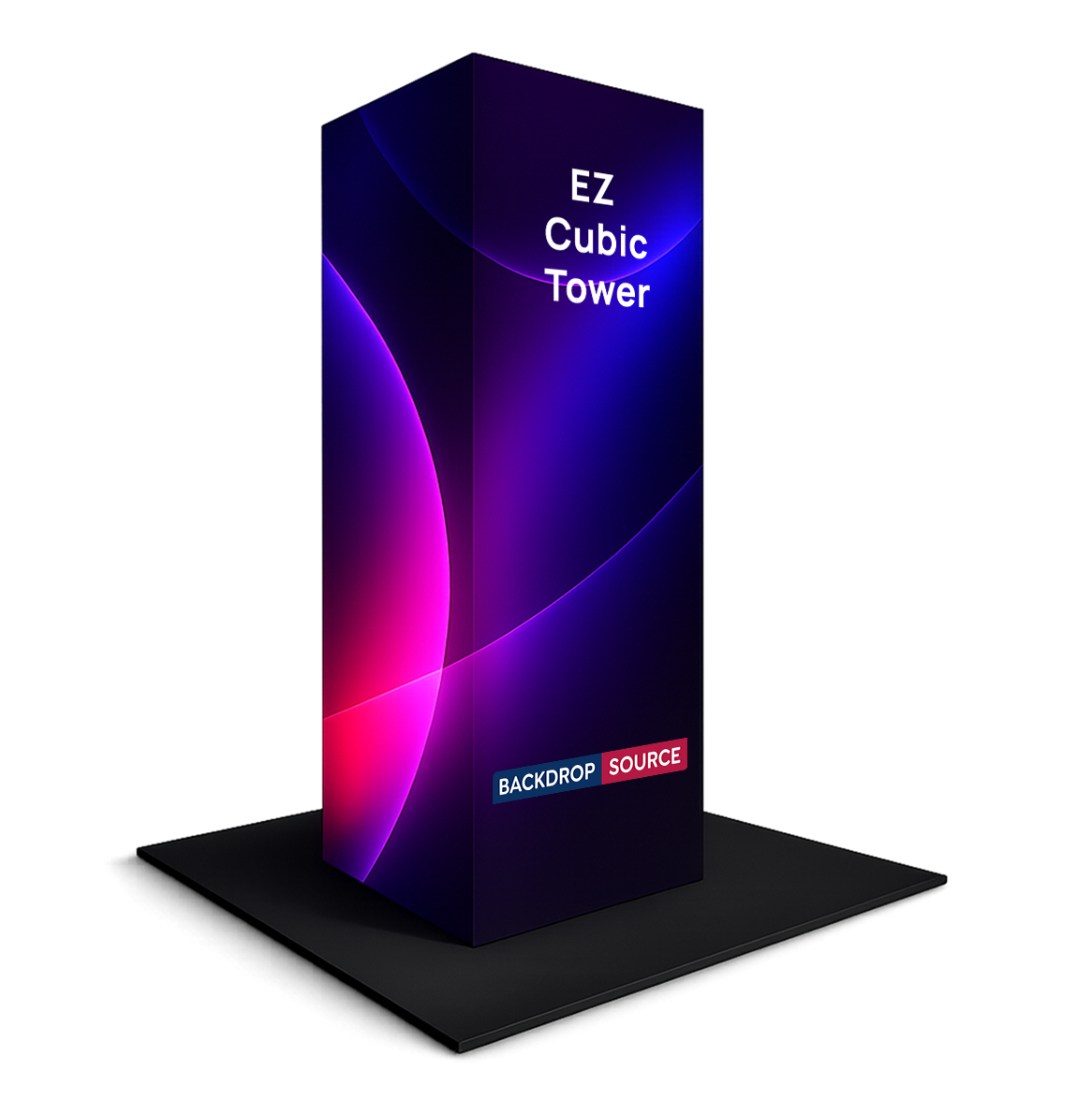 Modular EZ Cubic Fabric Tower Display