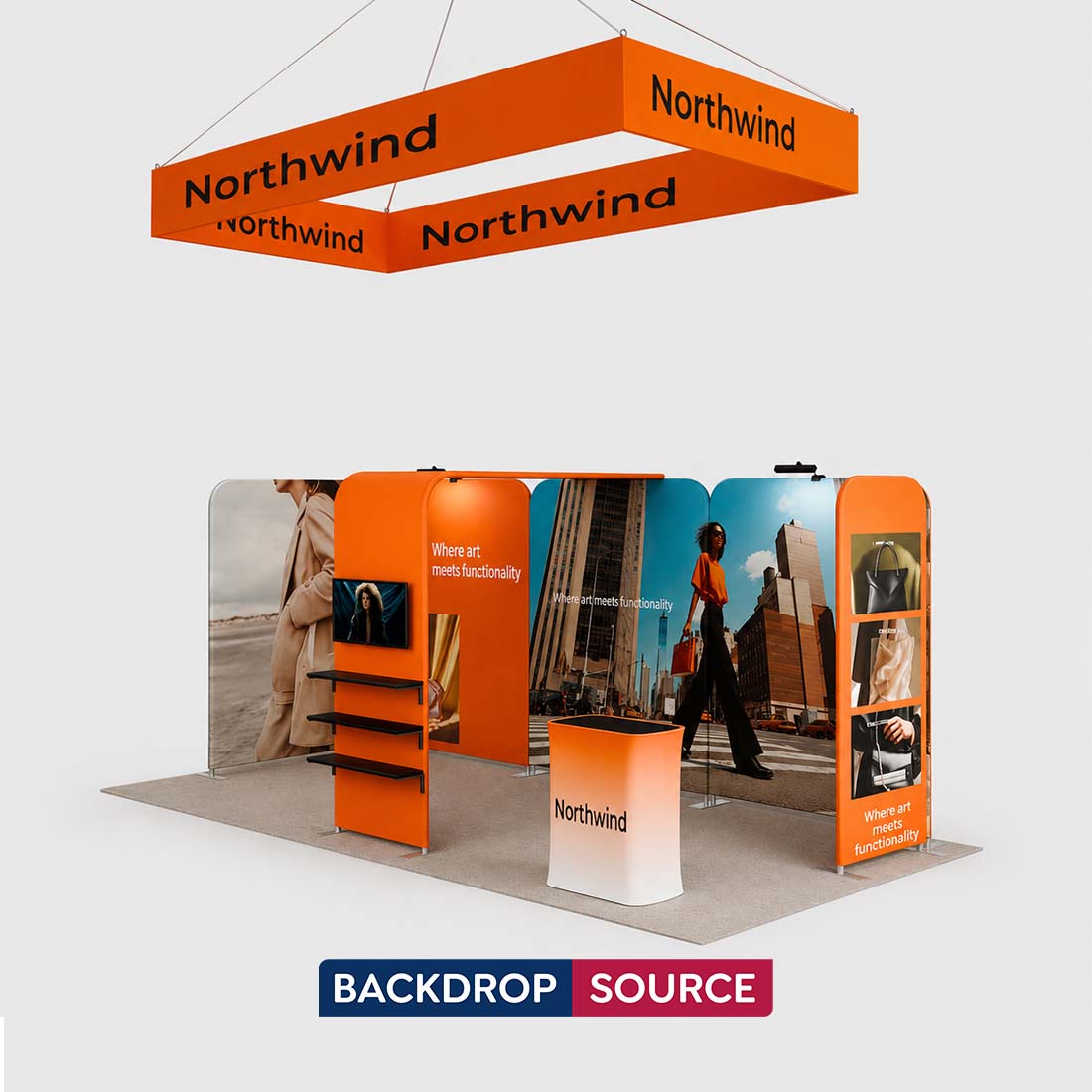 Portable Exhibit Display 10ft x 20ft - Model 13