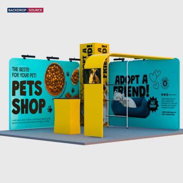 Kits de stand modulares de 20 pies x 20 pies - Modelo 01