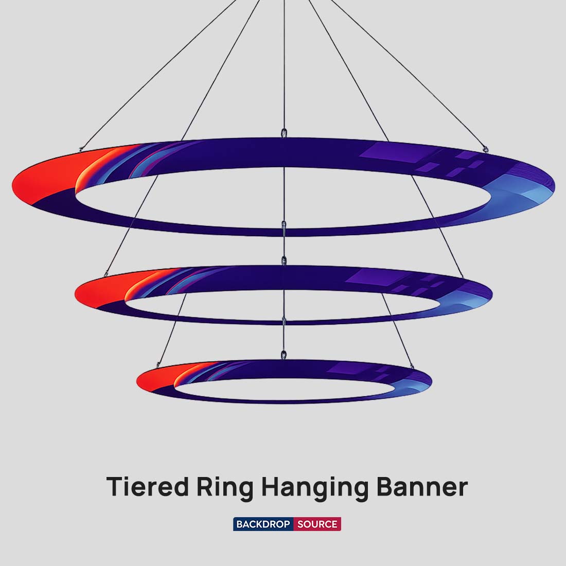 Tiered Ring Hanging Banner