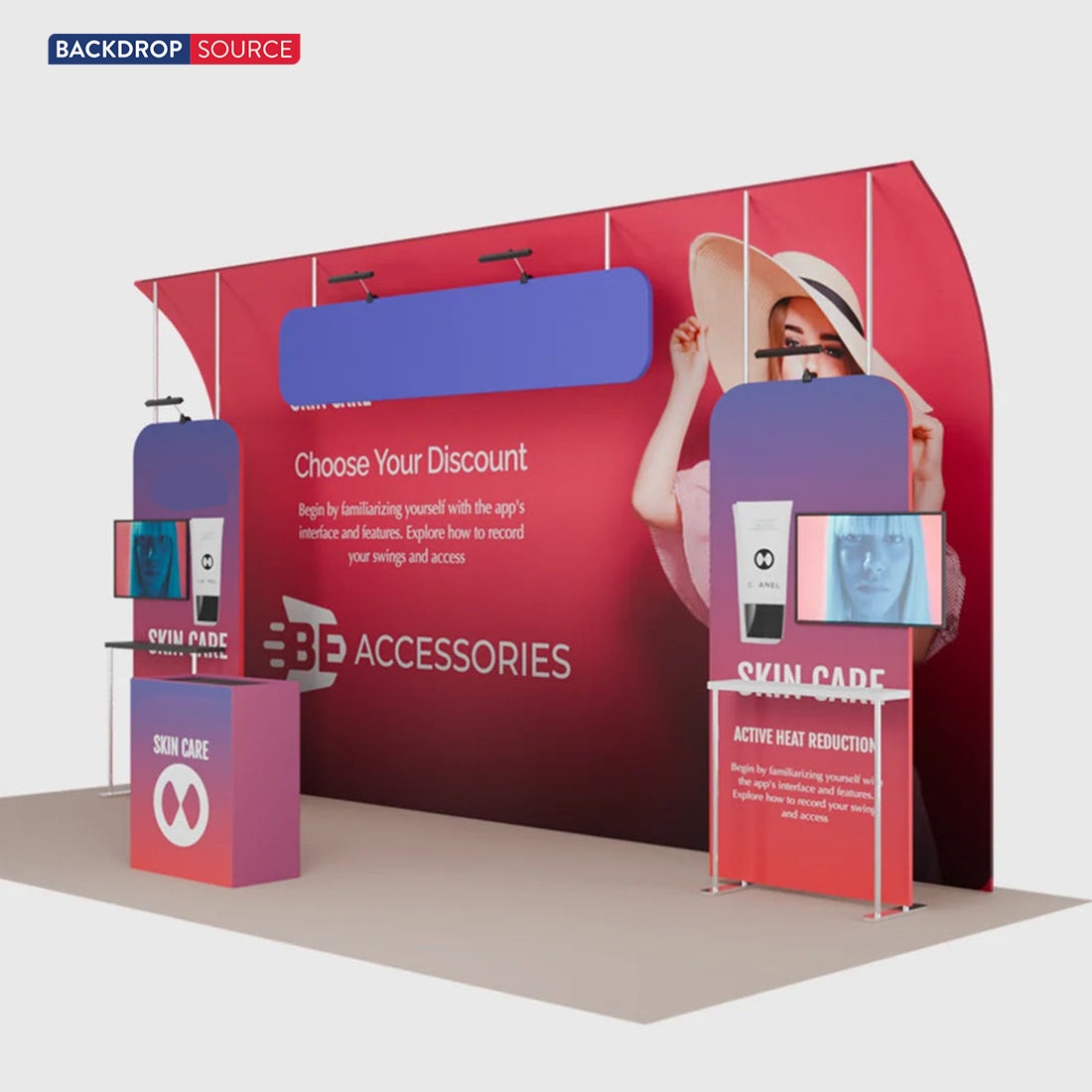 Portable Exhibit Display 20ft x 10ft - Model 15