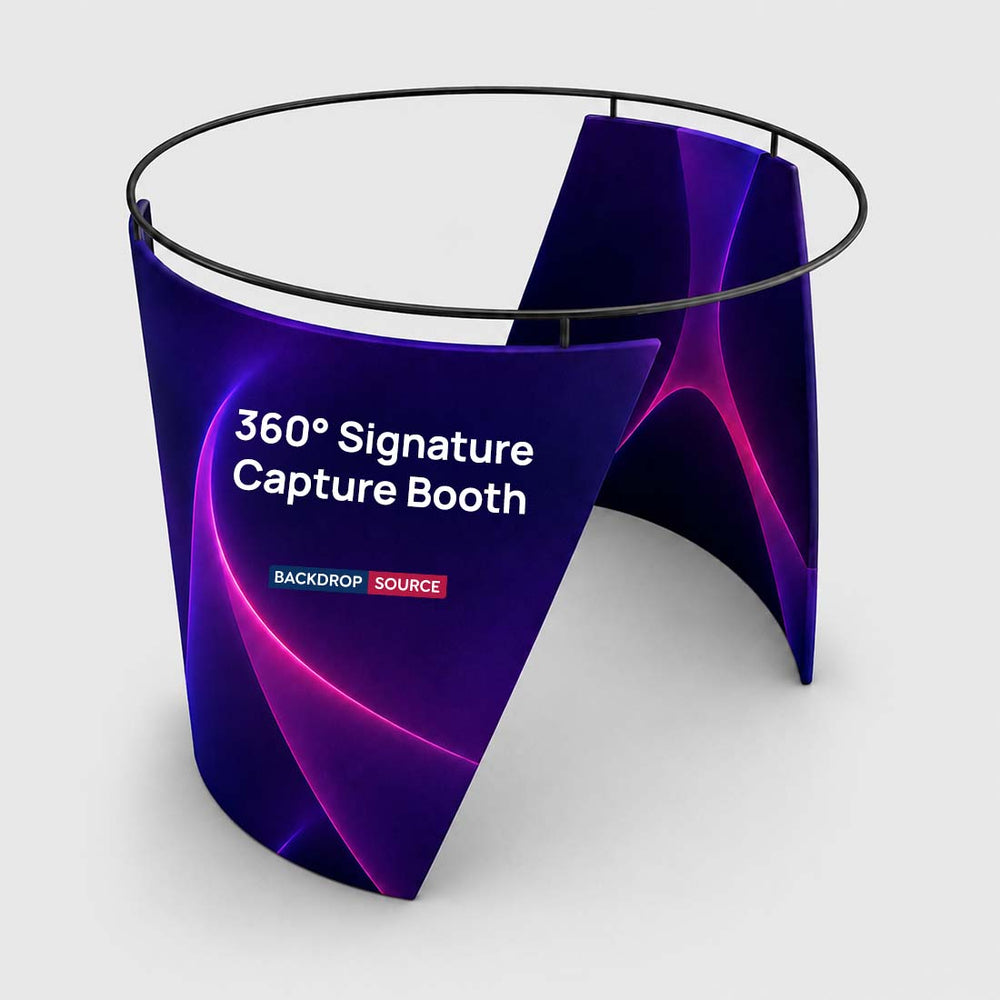 Stand de exposición con impresión personalizada de 360°