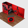 Kit de exhibición de fondo recto de 20 x 10 con arco