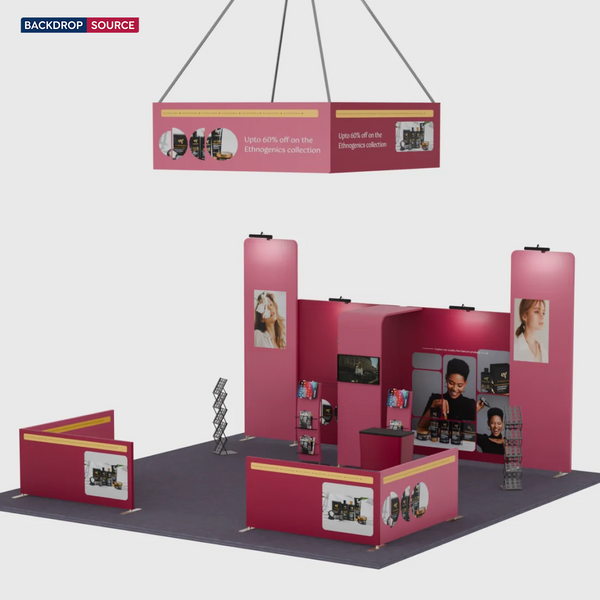 Kits de stand modulares de 20 pies x 20 pies - Modelo 07