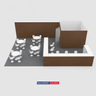 Modular Booth Kits 30ft x 20ft - Model 8