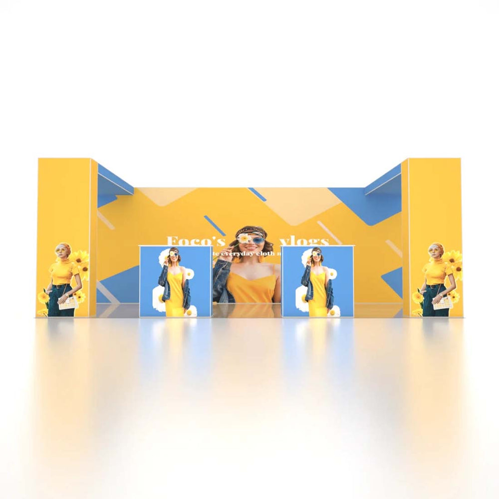 SEG Pro Popup Booth – Model 5 (20ft x 10ft)