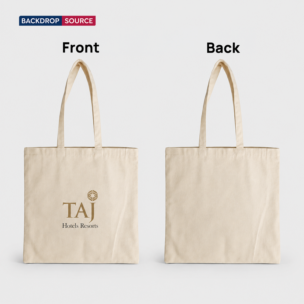 White Canvas Cotton Tote Bag