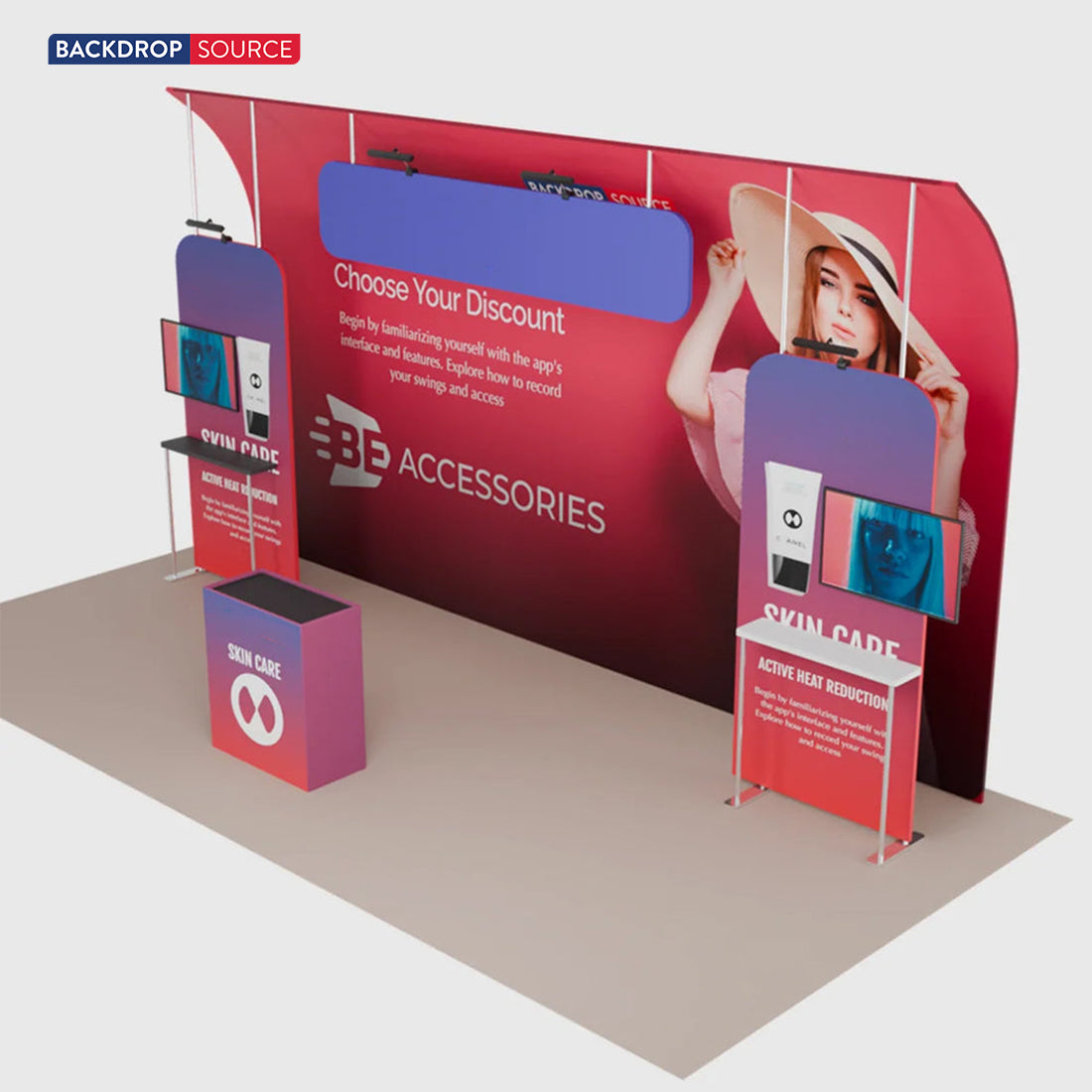 Portable Exhibit Display 20ft x 10ft - Model 15