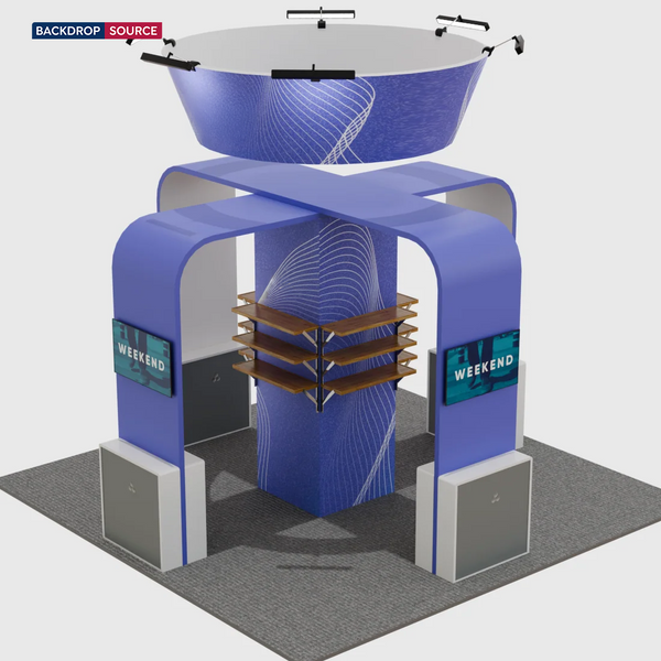 Kits de stand modulares de 20 pies x 20 pies - Modelo 03