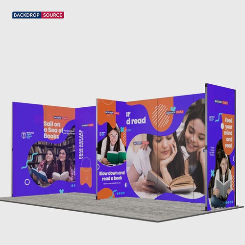 20ft Folding SEG U-Shape Booth Kit with Centre Divider