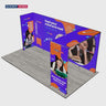 20ft Folding SEG Booth Kit with Arch & Corner Sidewall