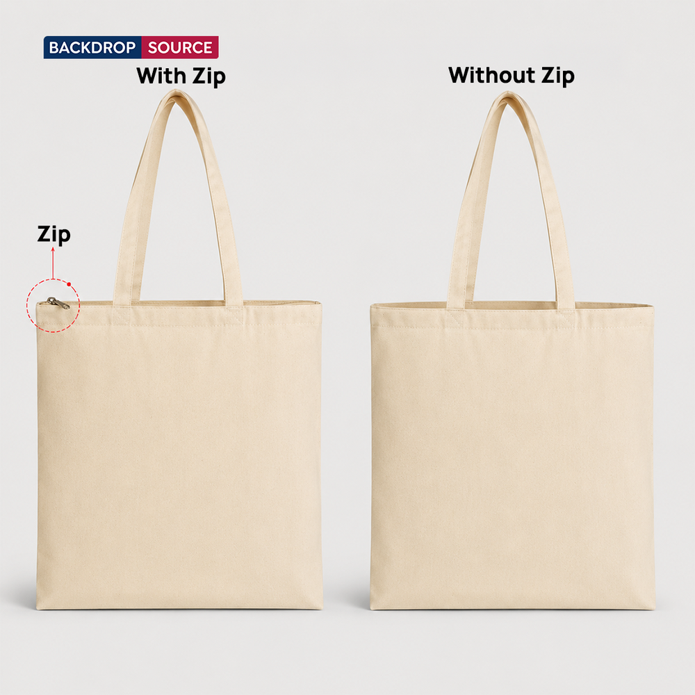 White Canvas Cotton Tote Bag