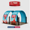 Portable Exhibit Display 10ft x 20ft - Model 9