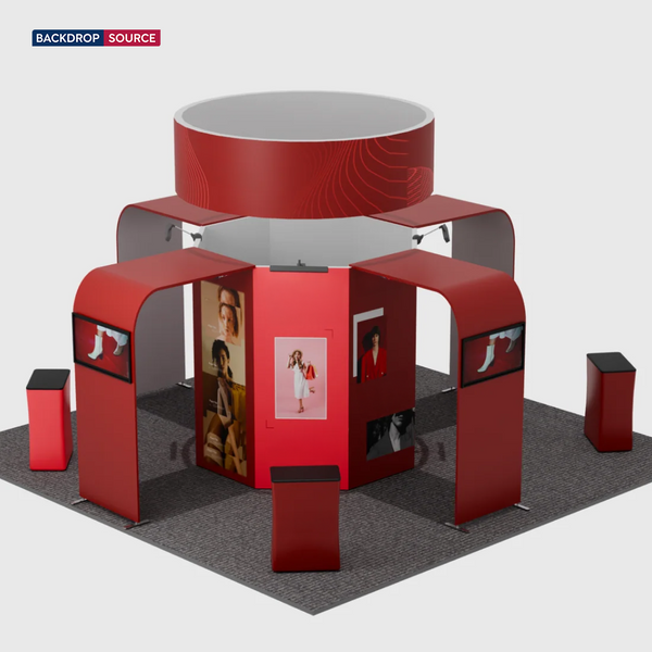 Kits de stand modulares de 20 pies x 20 pies - Modelo 06