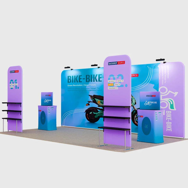 Portable Exhibit Display 10ft x 20ft - Model 14
