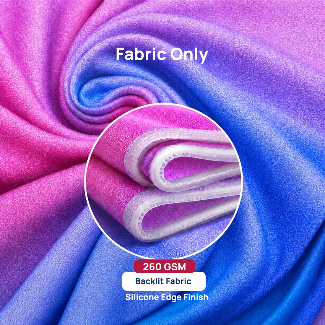 SEG Fabric Media Wall - 4ft W x 6.5ft H