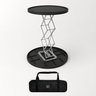 Backlit Fabric Round Pop Up Counter
