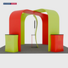 Modular Booth Kits 20ft x 20ft - Model 05