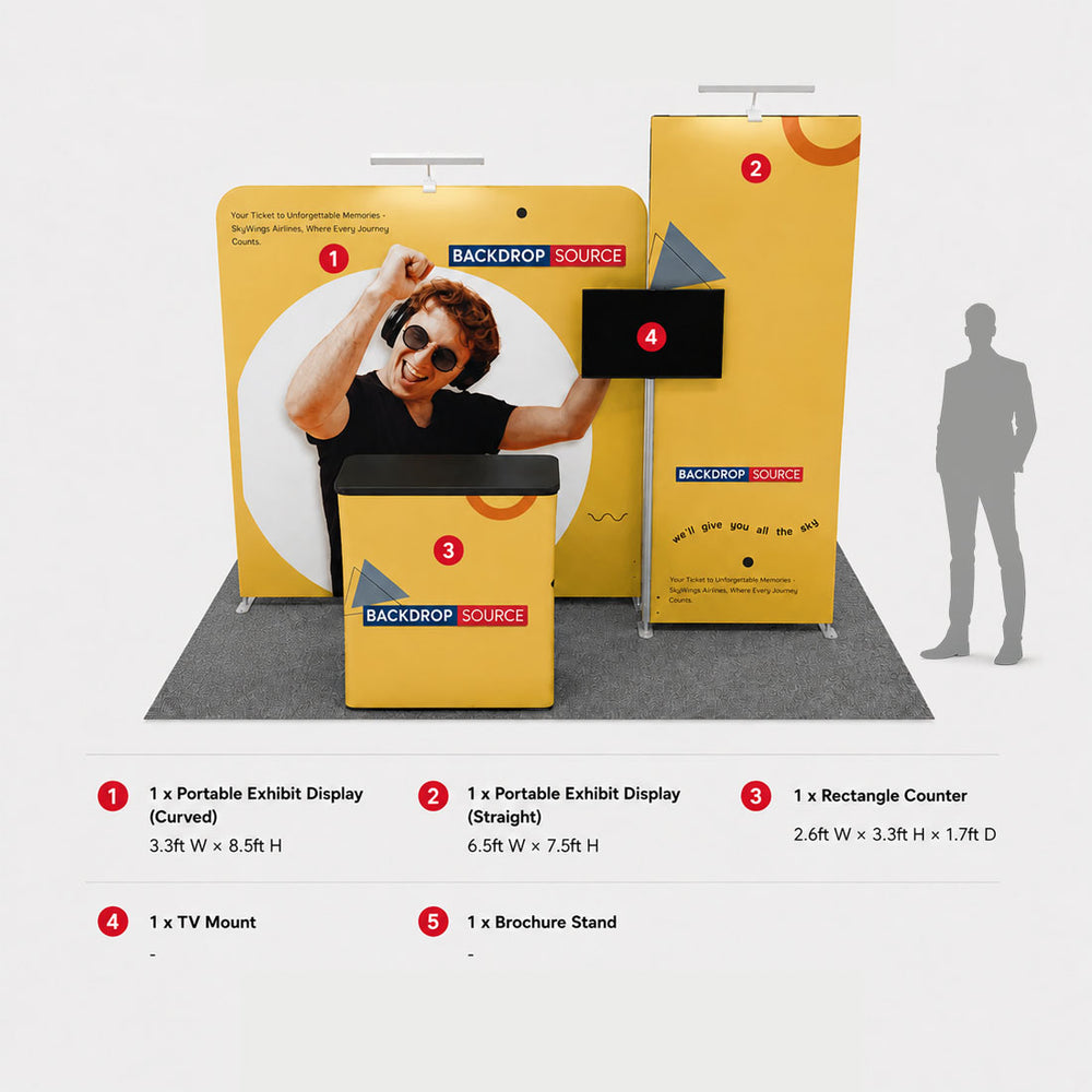 Portable Exhibit Display 10ft x 10ft - Model 6