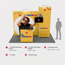 Portable Exhibit Display 10ft x 10ft - Model 6