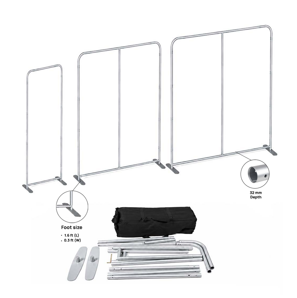 Portable 8.5ft High Fabric Exhibit Display