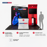 Portable Exhibit Display 10ft x 10ft - Model 12