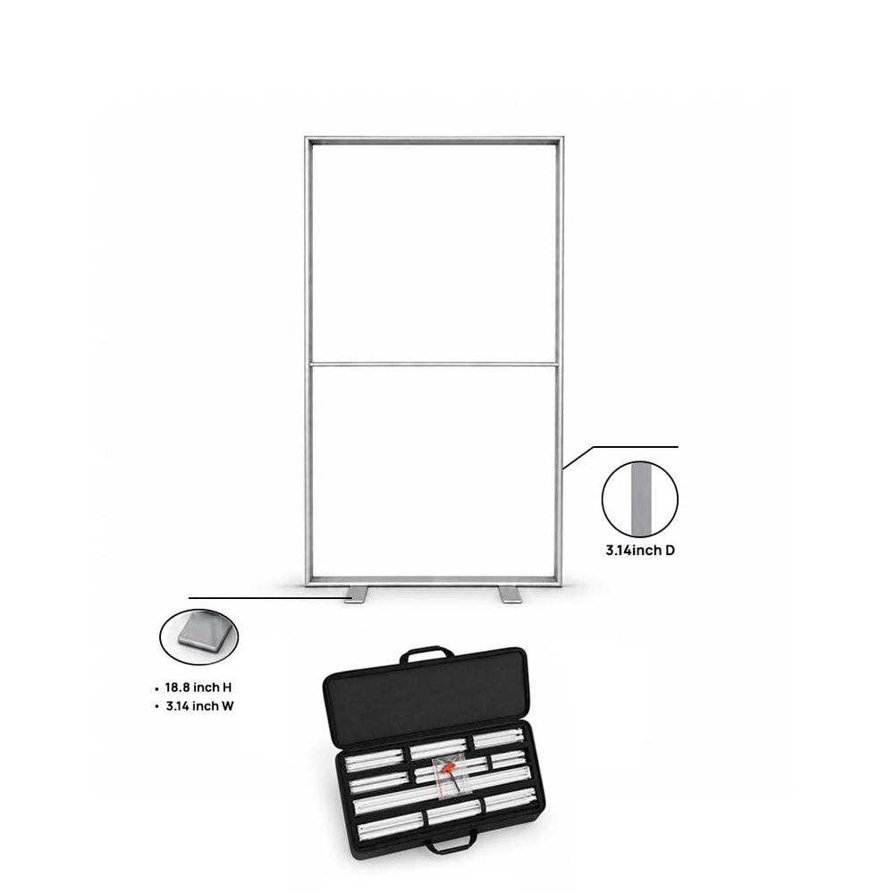 Pared multimedia de tela SEG: 3,2 pies x 6,5 pies