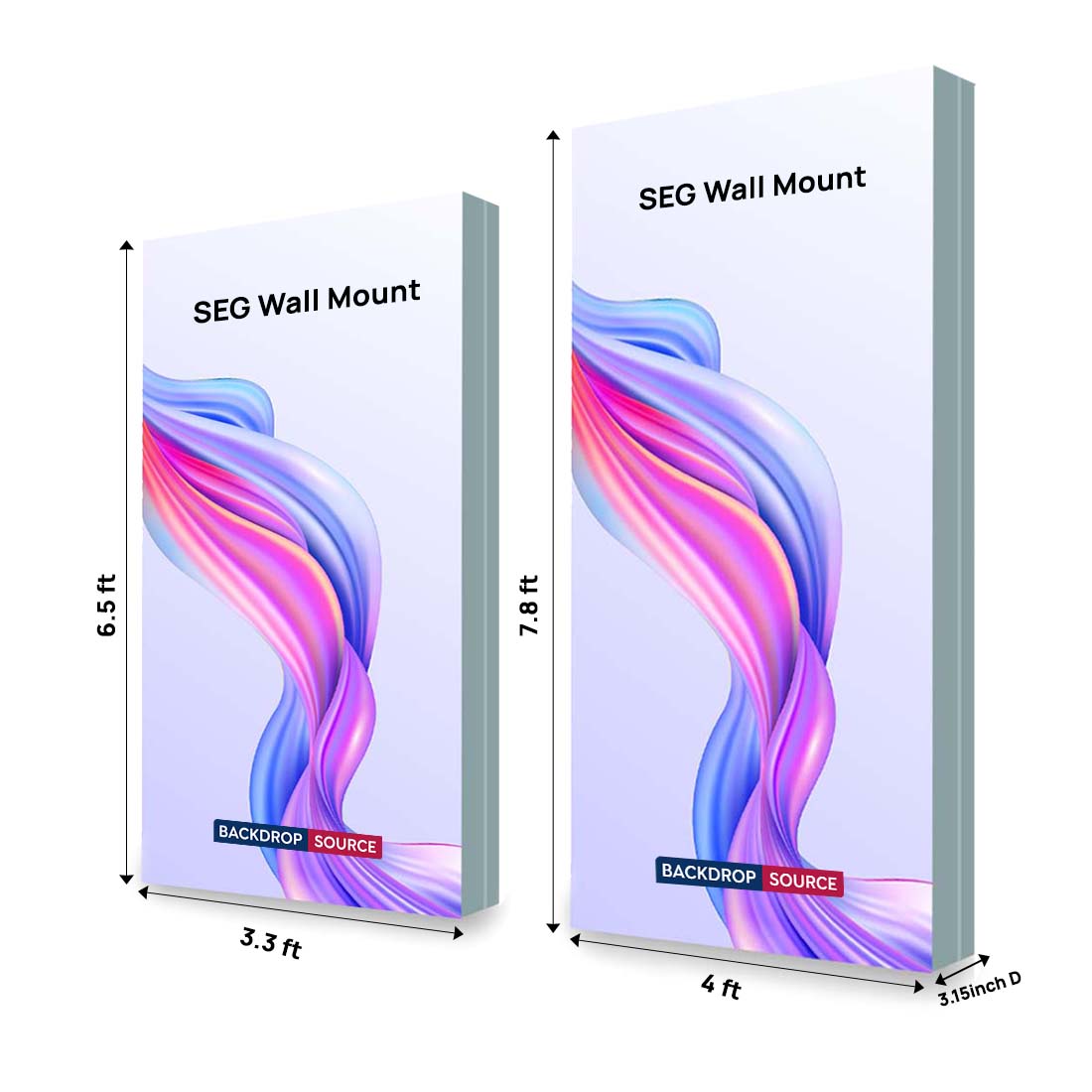 Wall-Mounted SEG Fabric display - 3.15