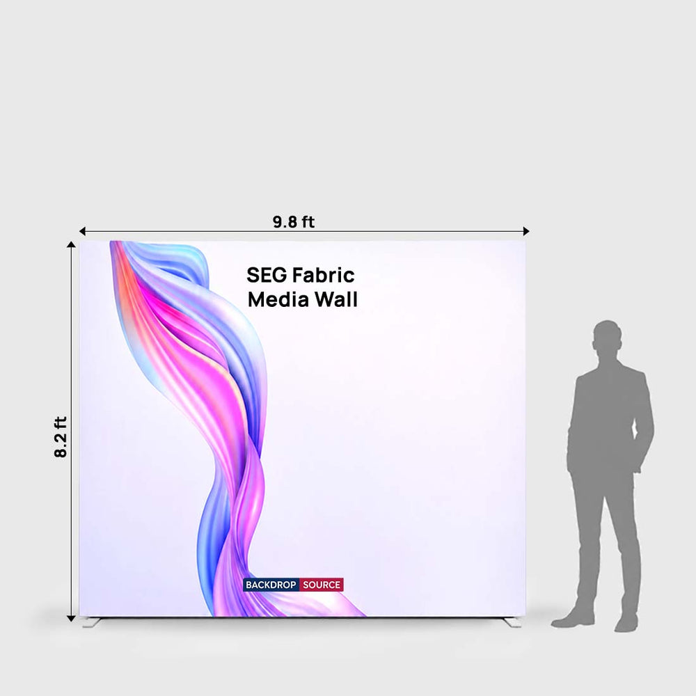 SEG Fabric Media Wall - 9.8ft Wide