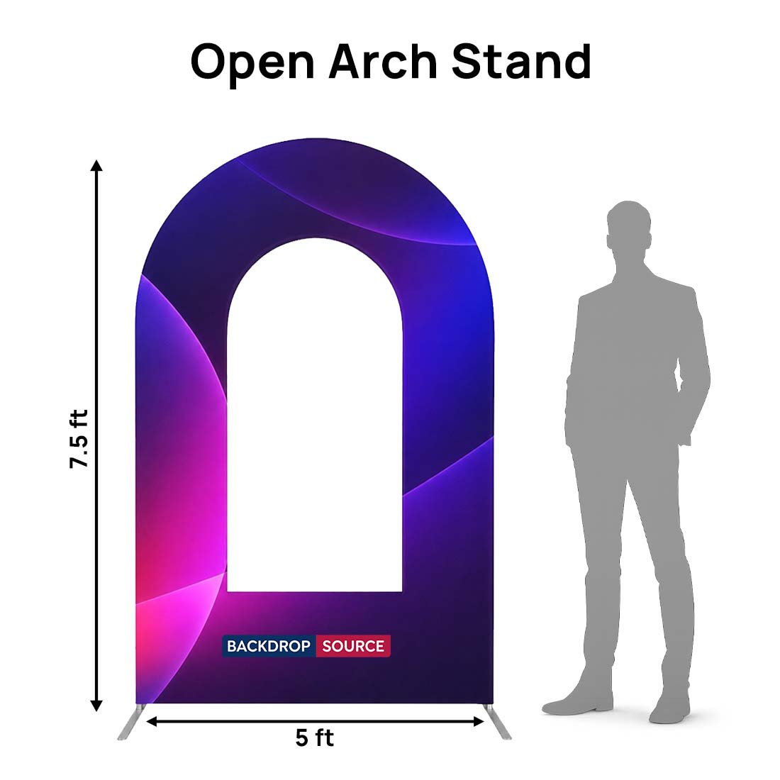 Soporte de arco abierto