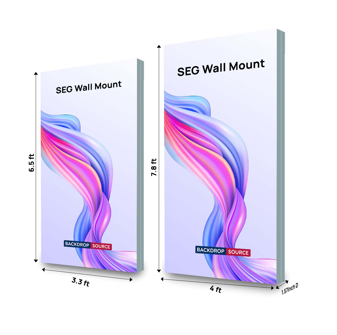 Wall-Mounted SEG Fabric display - 1.57