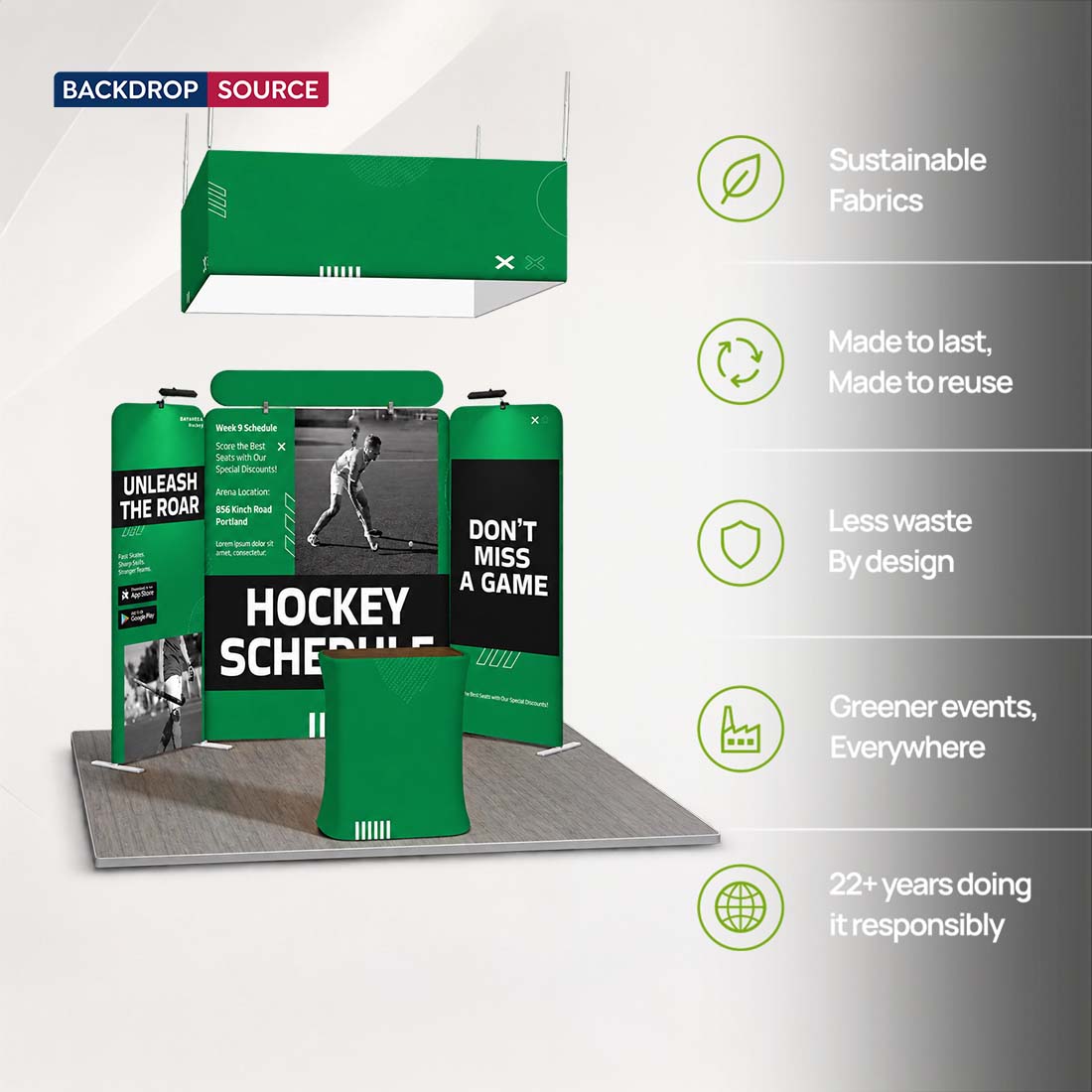 Portable Exhibit Display 10ft x 10ft - Model 32