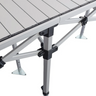 Folding counter table leg and brace detail