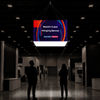 Backlit Cubic Fabric Hanging Banner