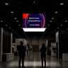 Backlit Cubic Fabric Hanging Banner