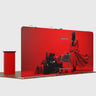 Kit de exhibición de fondo recto de 20 x 10 con arco