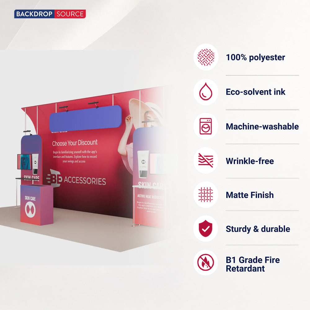 Portable Exhibit Display 20ft x 10ft - Model 15