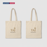White Canvas Cotton Tote Bag