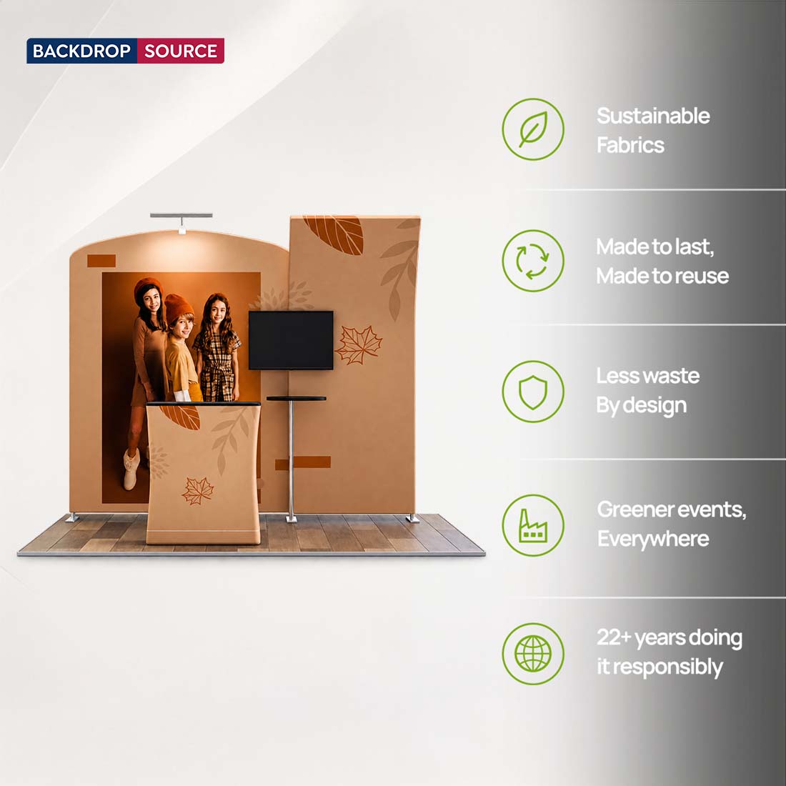 Portable Exhibit Display 10ft x 10ft - Model 8