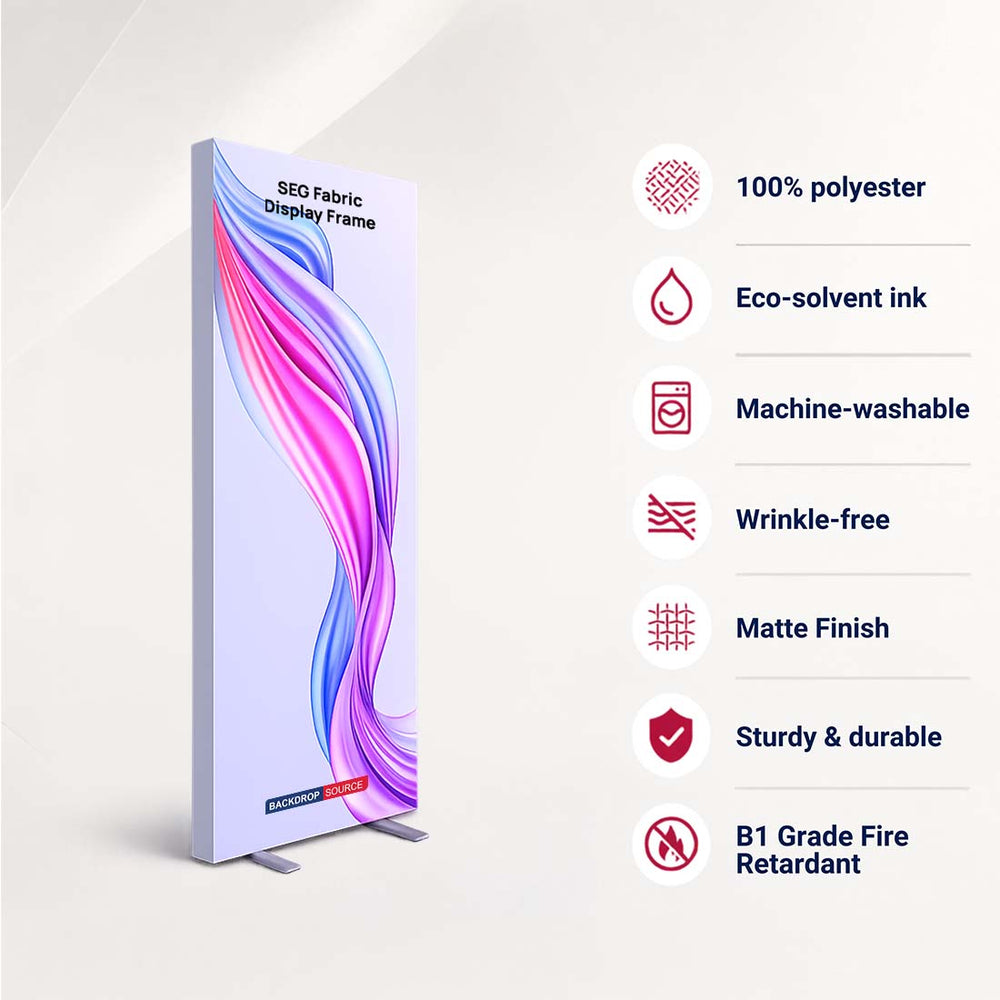 2.4" Depth SEG Fabric Display Frame – Aluminum Profile
