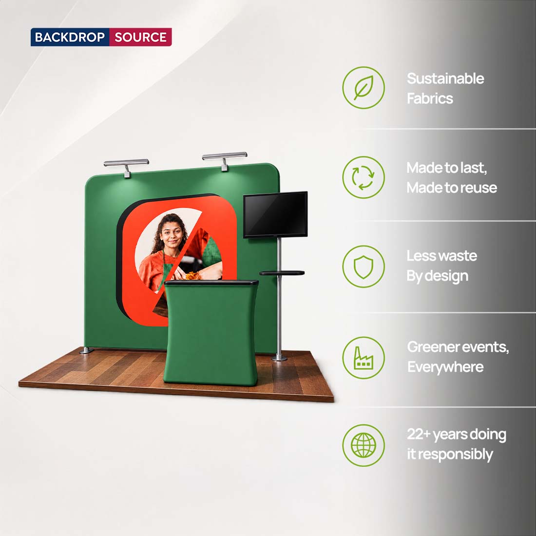 Portable Exhibit Display 10ft x 10ft - Model 9