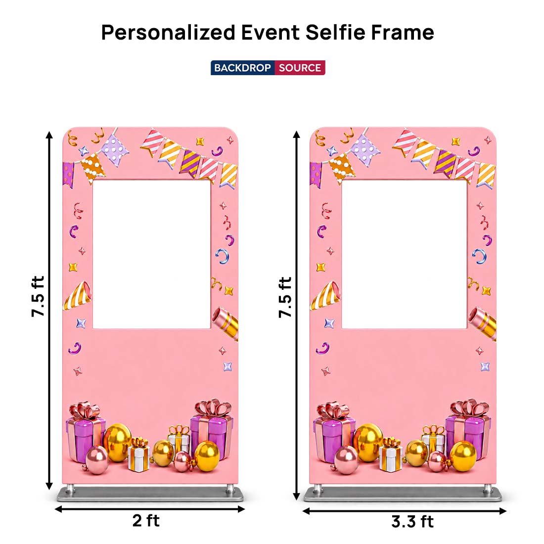 Marcos de fotos personalizados para selfies