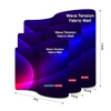 S Shape Wave Fabric Display Wall